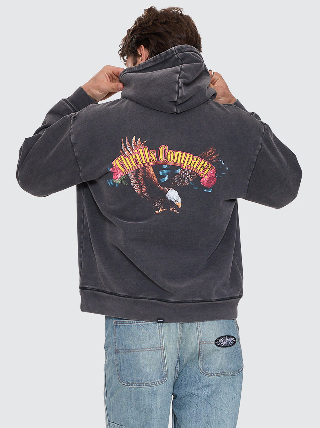 Thrills - Fury Slouch Pull On Cropped Hood - Temple Grey