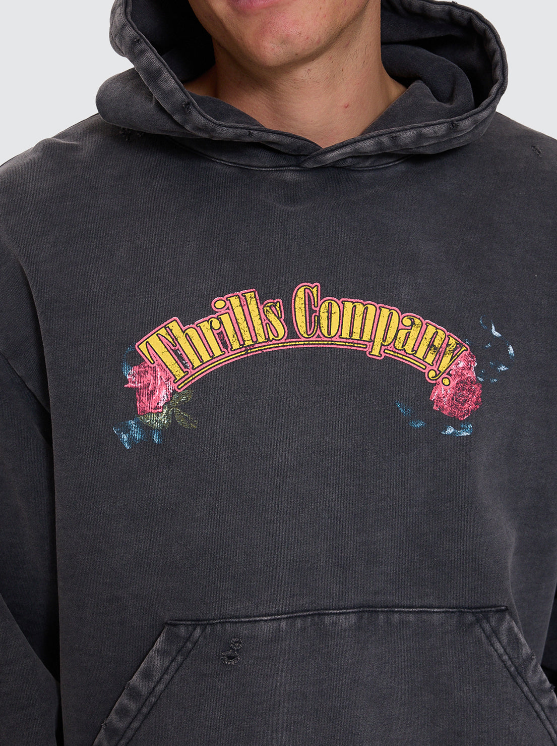 Thrills - Fury Slouch Pull On Cropped Hood - Temple Grey