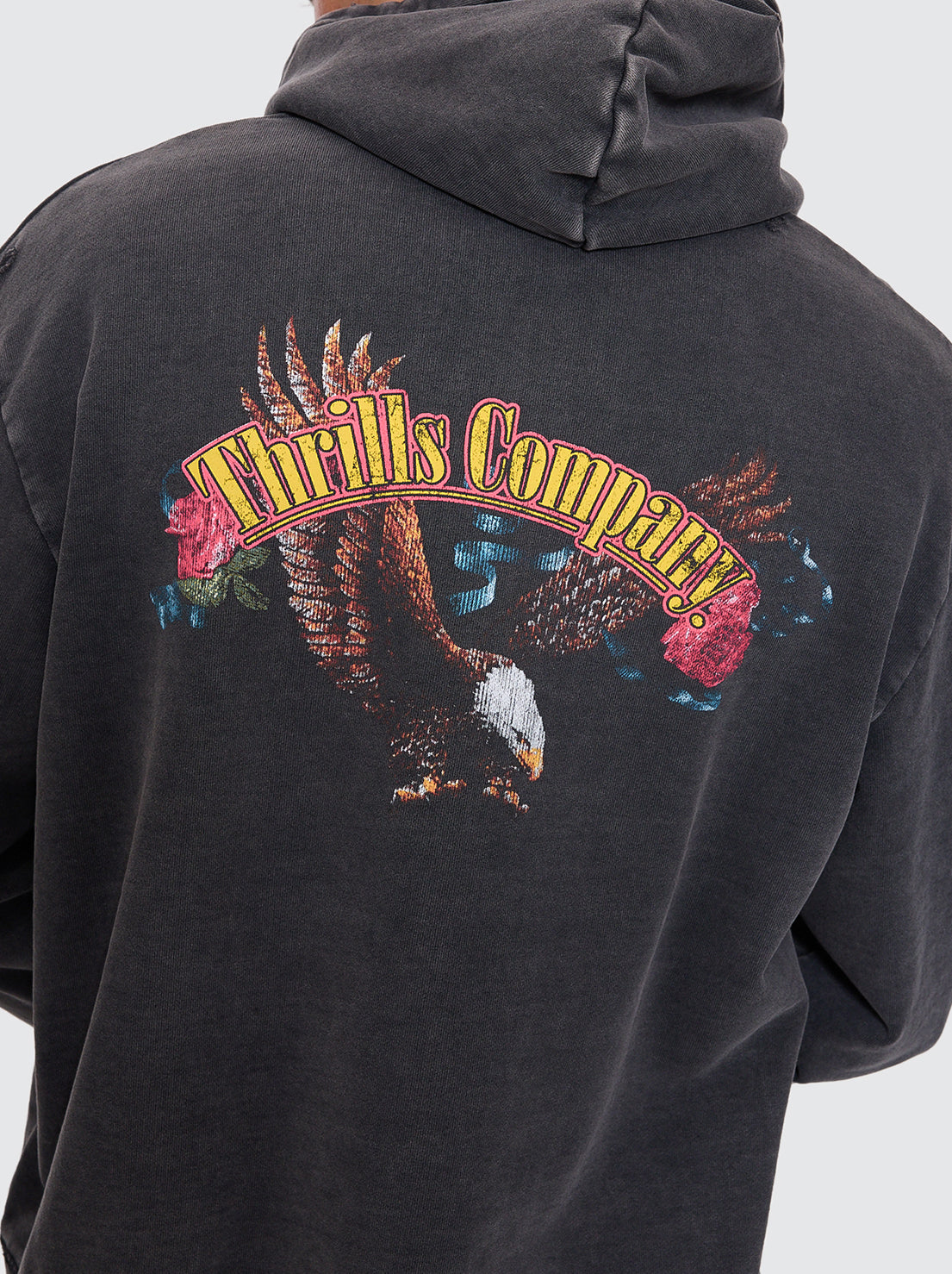 Thrills - Fury Slouch Pull On Cropped Hood - Temple Grey