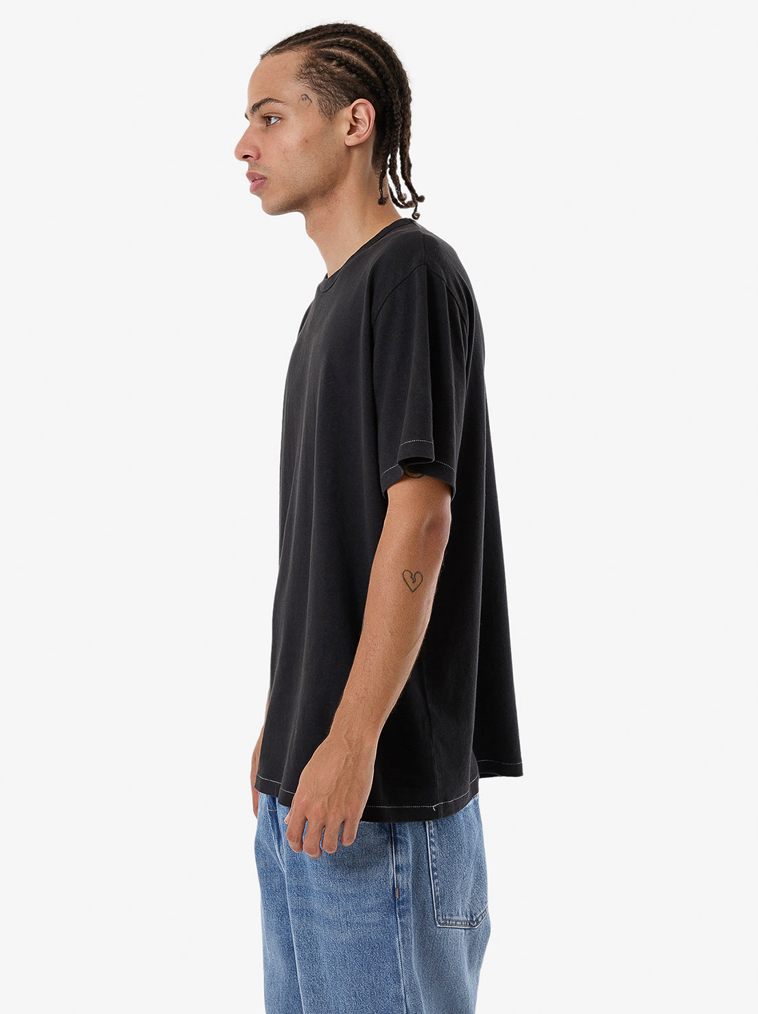 Thrills - Hemp Thrills Embro Bind Merch Fit Tee - Black