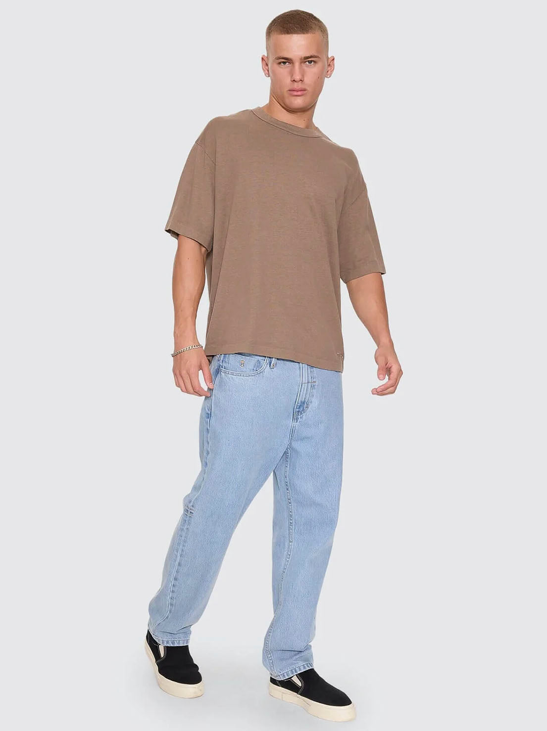 Thrills - Hemp Thrills Embro Oversize Box Crop Tee - Falcon