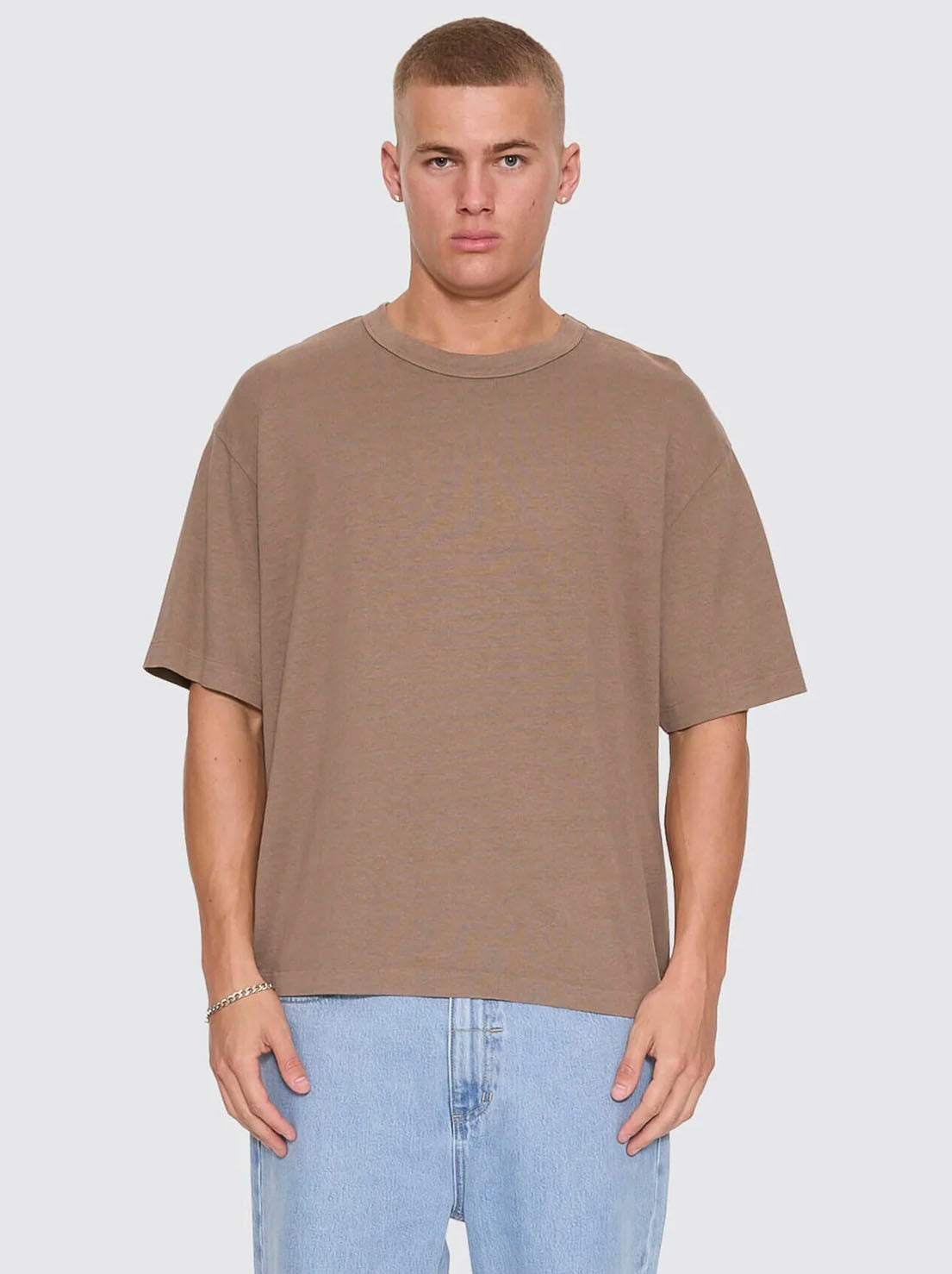 Thrills - Hemp Thrills Embro Oversize Box Crop Tee - Falcon
