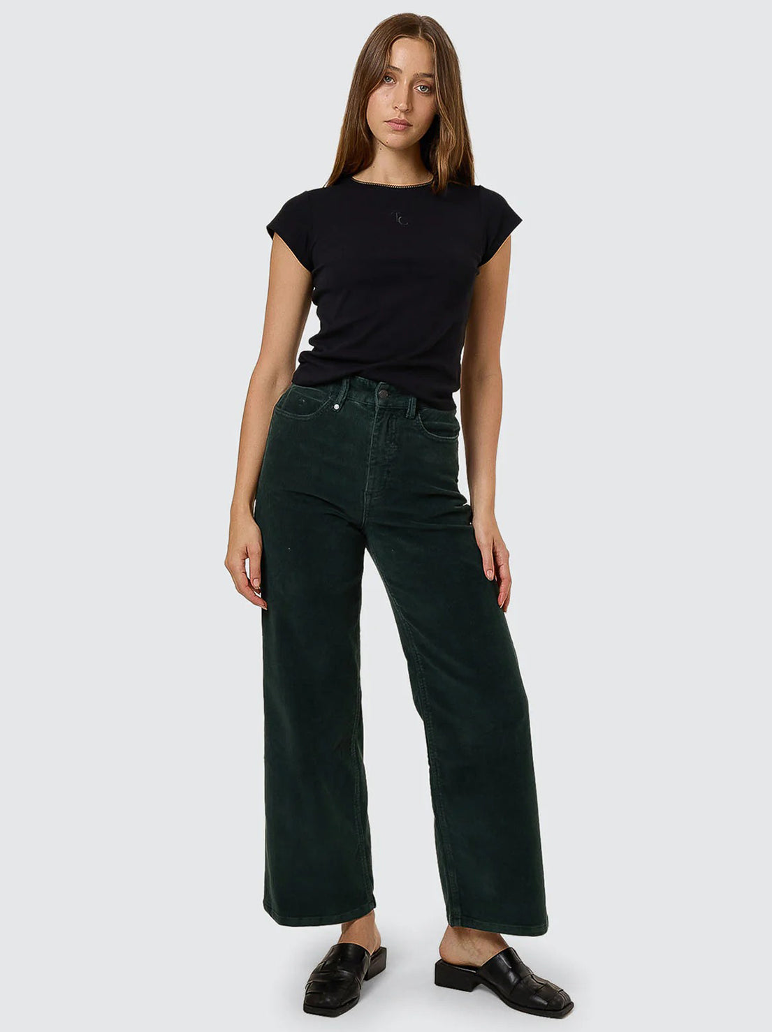 Thrills - Holly Cord Pant - Vista Green