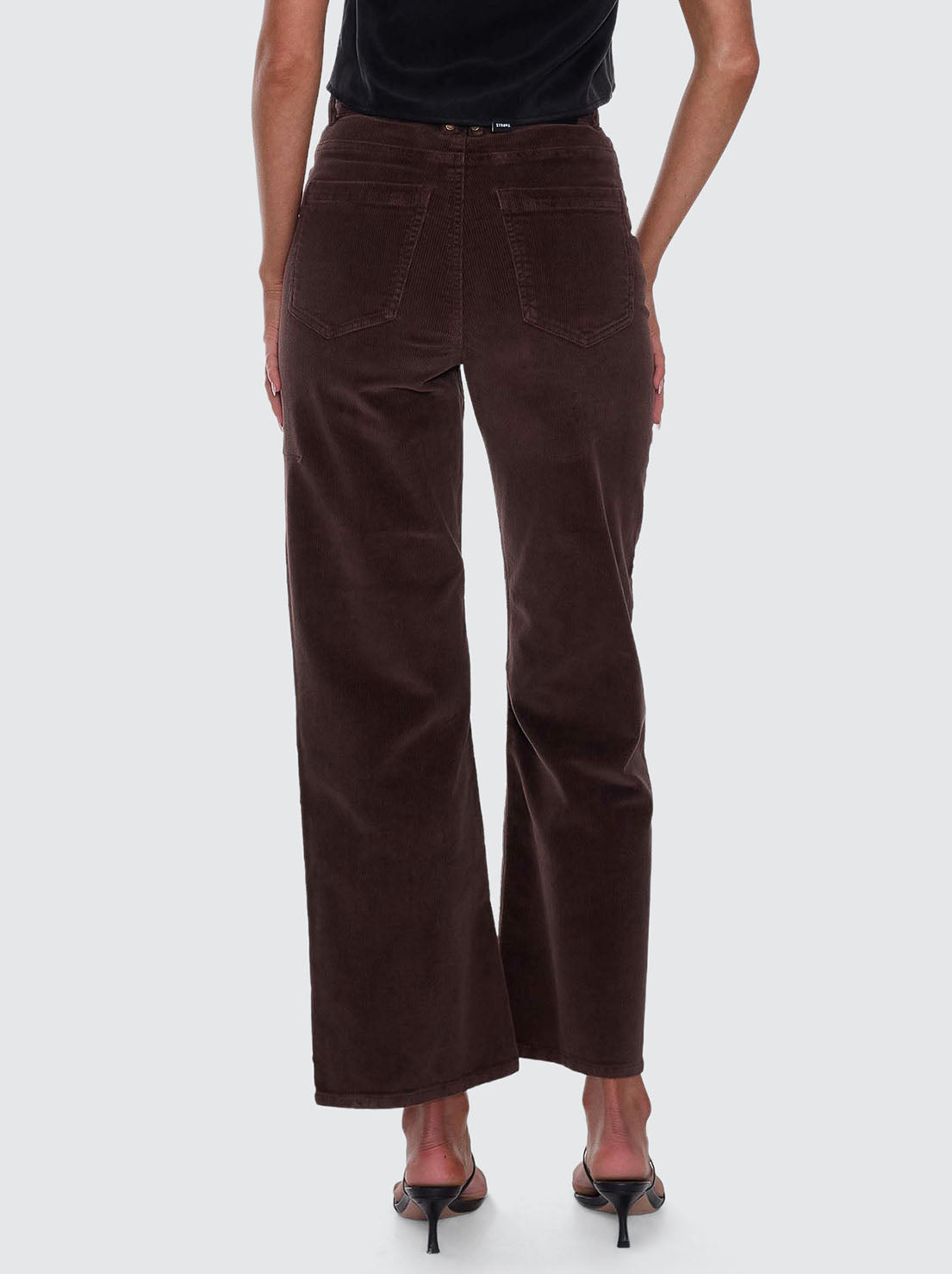 Thrills - Holly Stretch Cord Pant - Bitter Chocolate