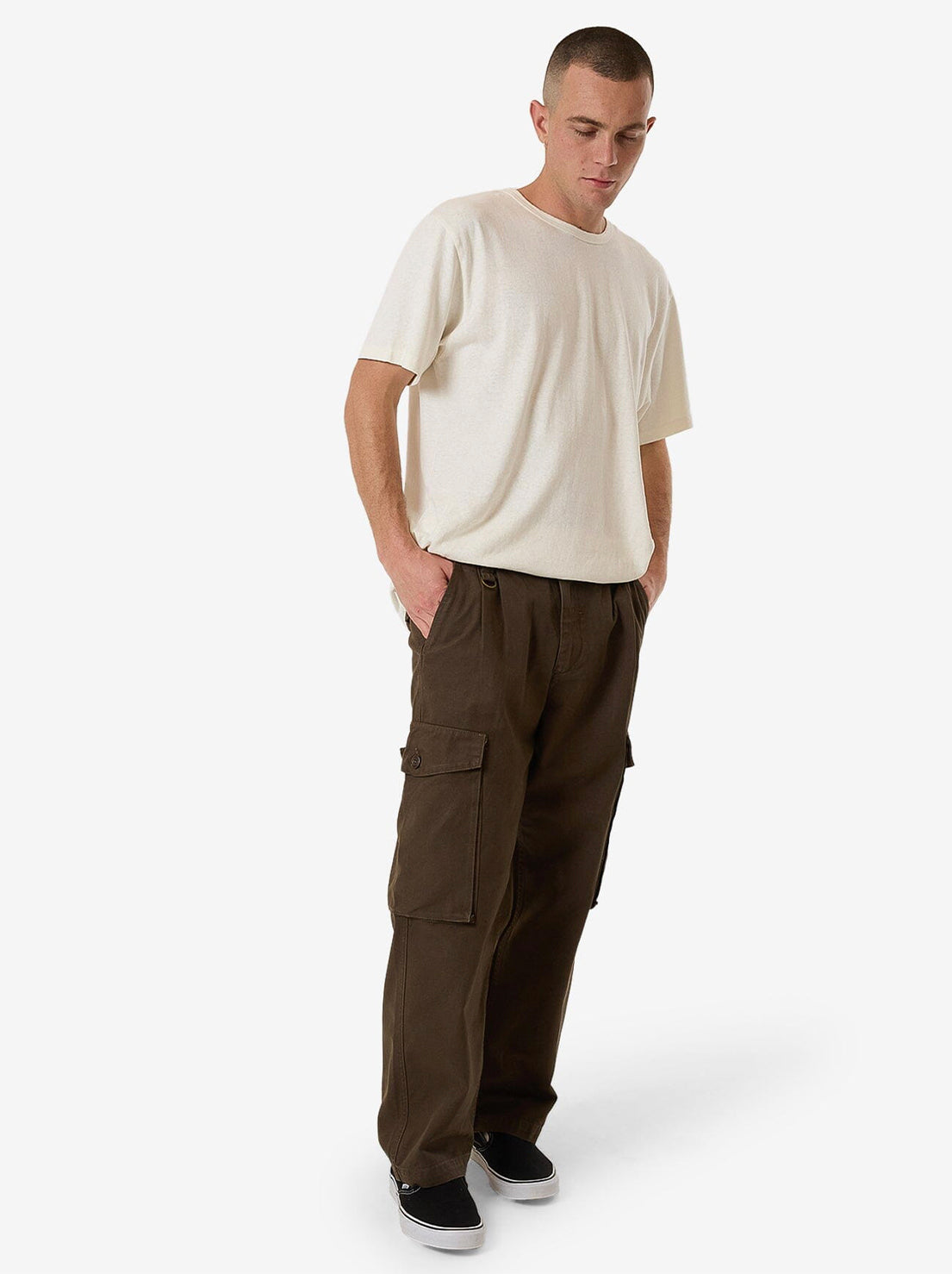 Thrills - Issued Big Slacker Cargo Pant - Canteen