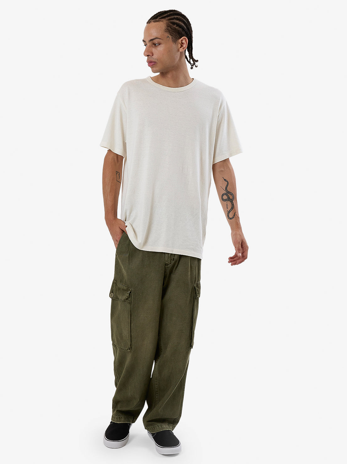 Thrills - Issued Big Slacker Cargo Pant - Grape Leaf