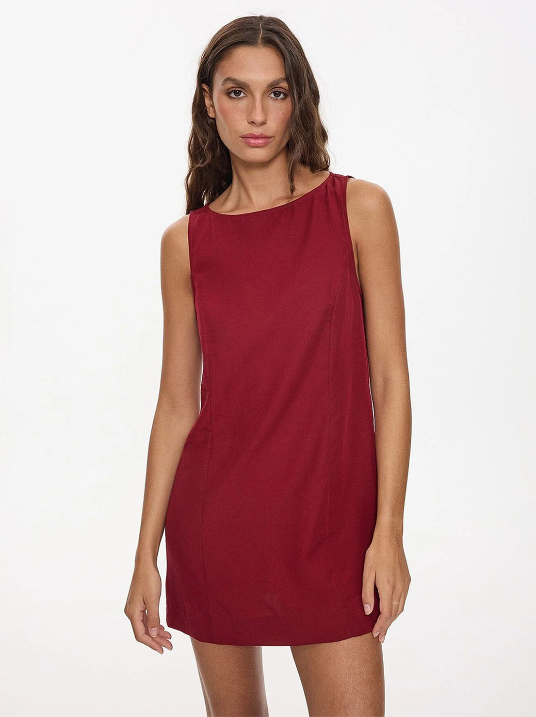 Thrills - Knox Mini Dress - Garnet Red