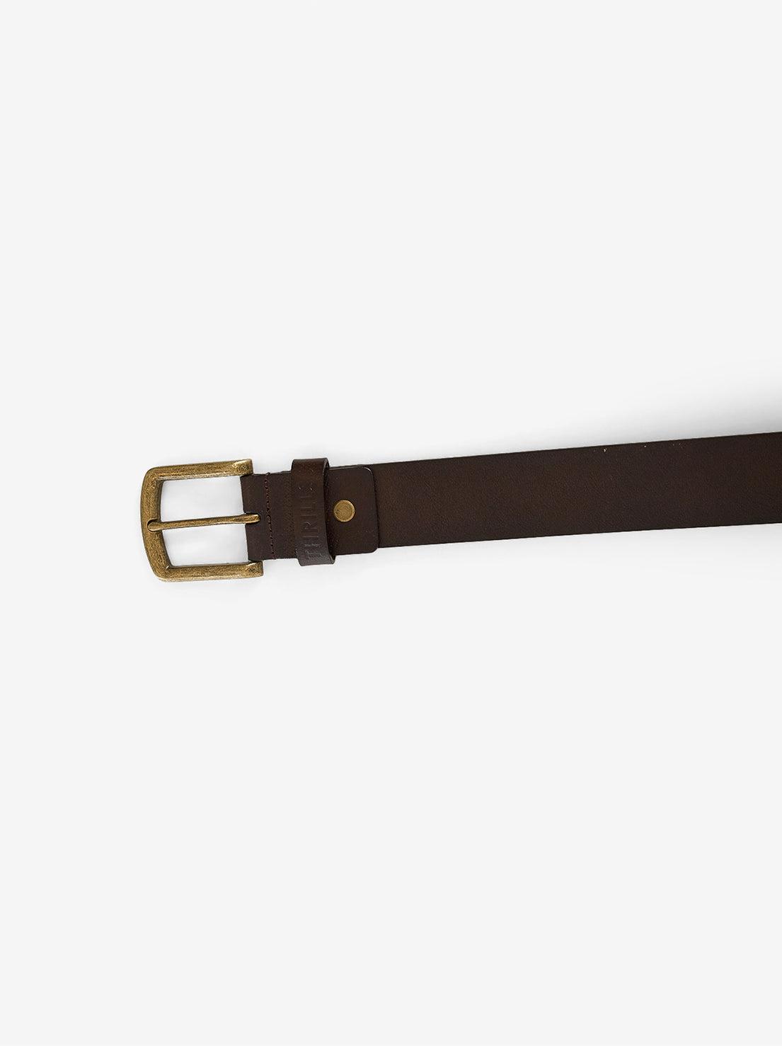 Thrills - Leather Belt - Brown