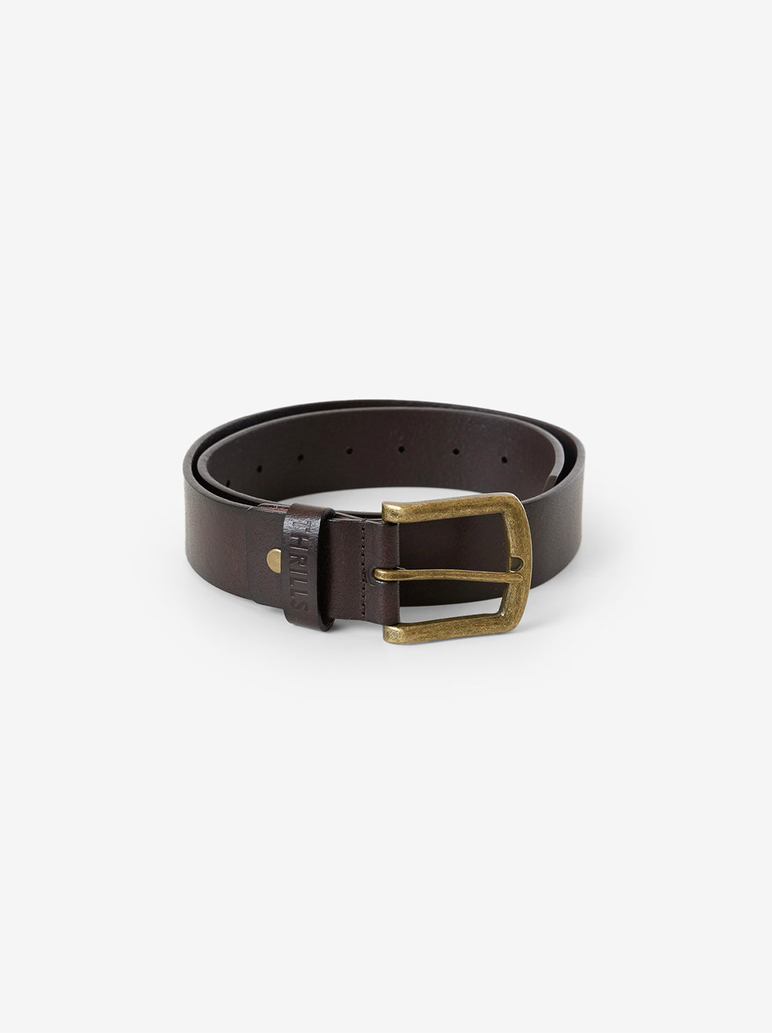 Thrills - Leather Belt - Brown