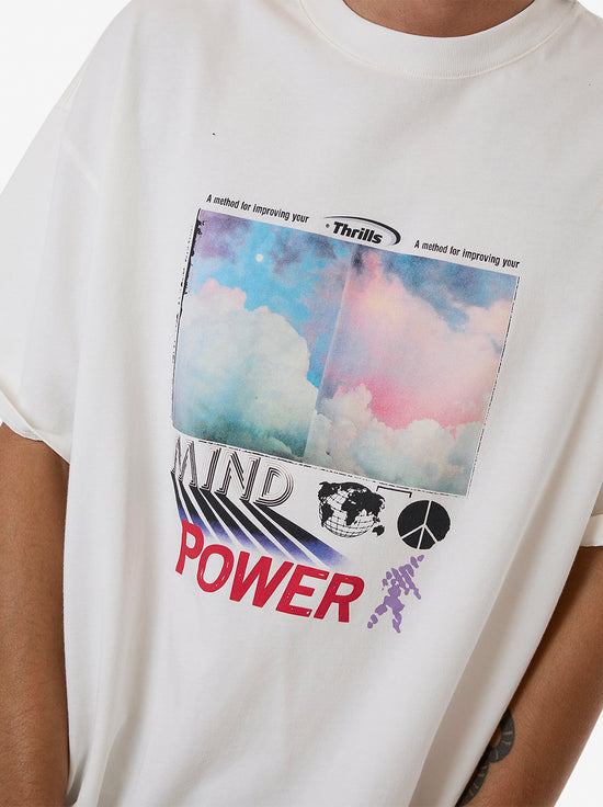 Thrills - Method Box Fit Oversize Tee - Dirty White