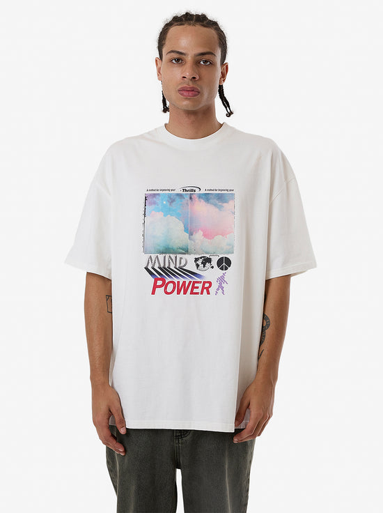 Thrills - Method Box Fit Oversize Tee - Dirty White