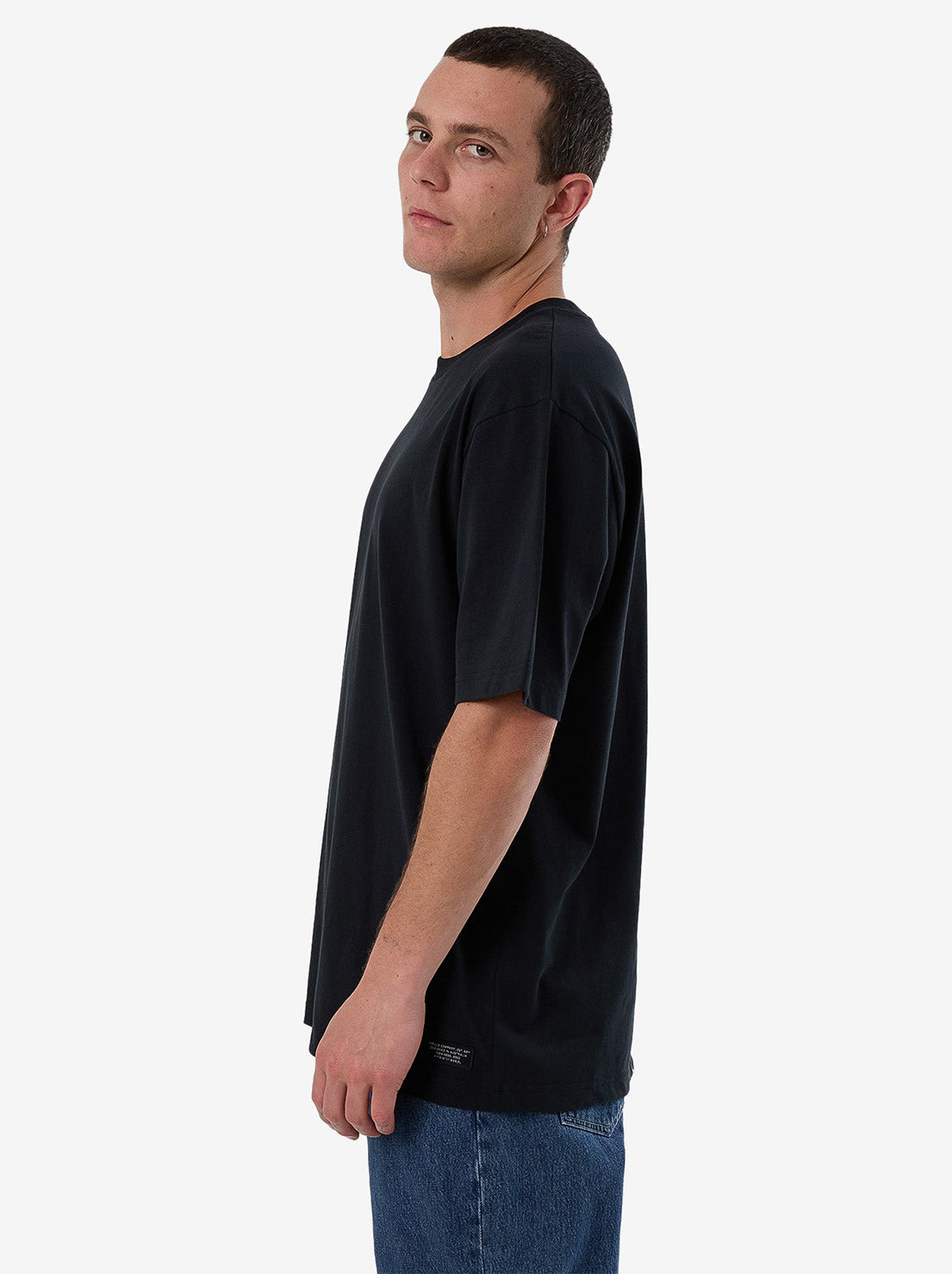 Thrills - Military Oversize Fit Tee - Faded Black