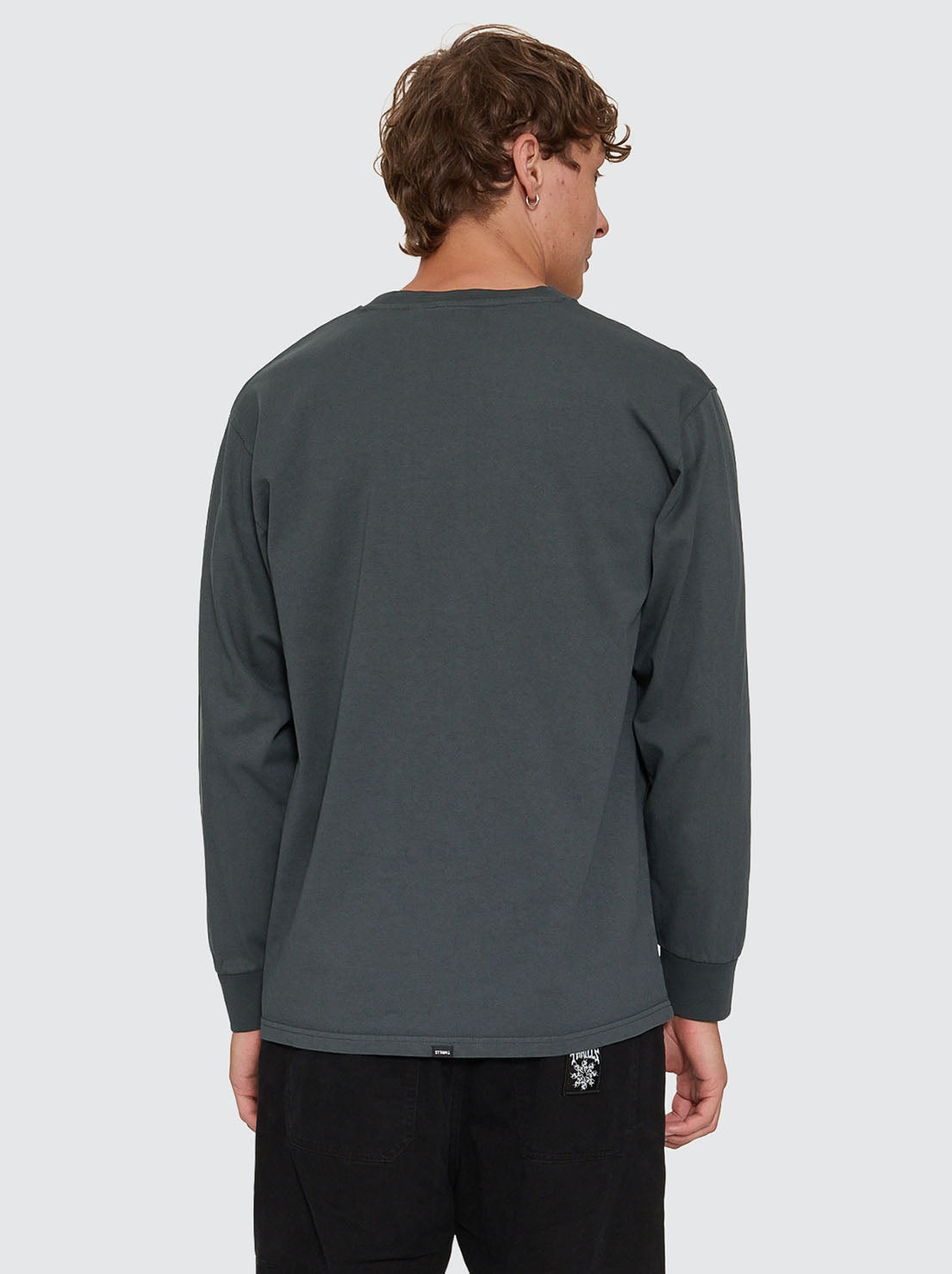 Thrills - Military Oversize Long Sleeve Tee - Petrol