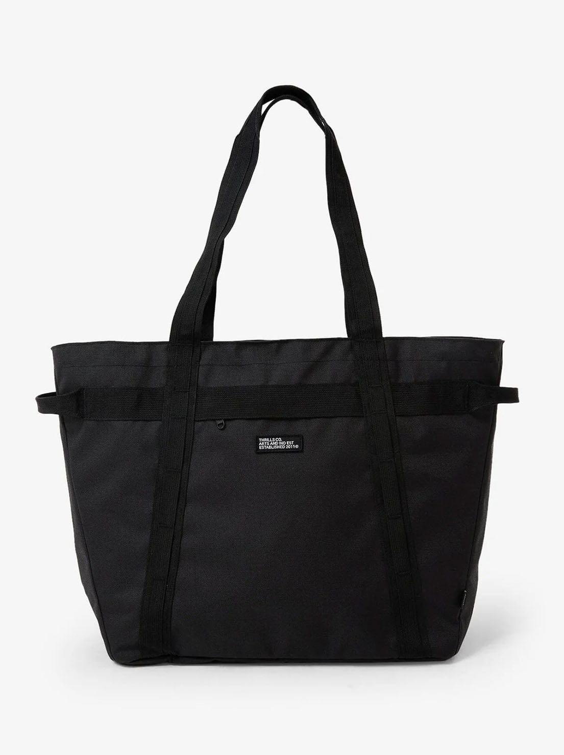 Thrills - Minimal Oversize Laptop Tote Bag - Black