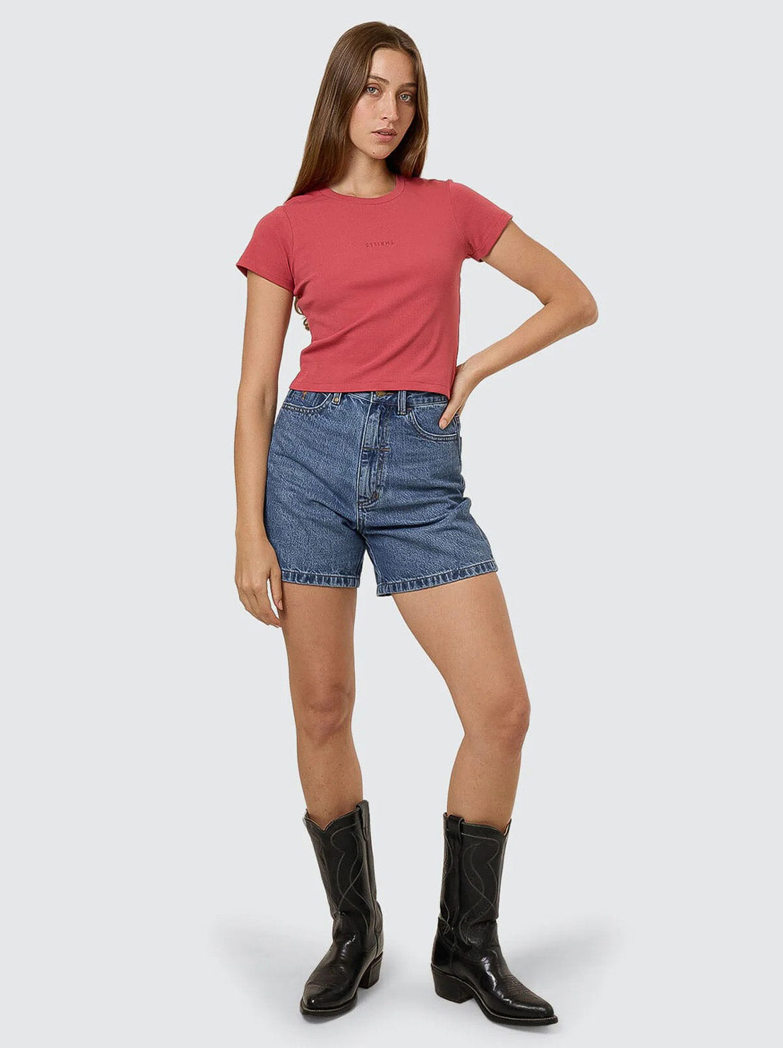 Thrills - Minimal Thrills Mini Tee - Redwood