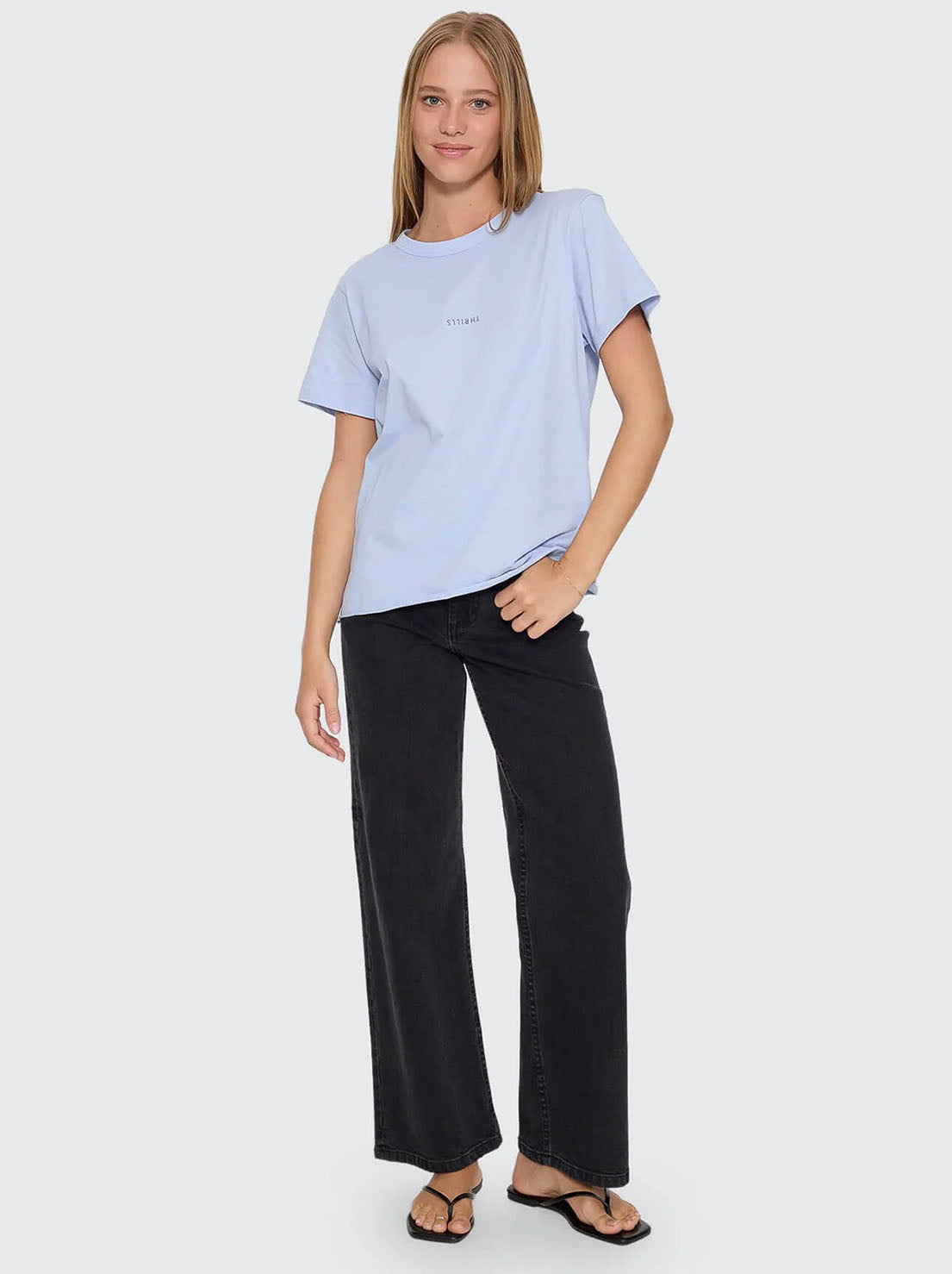 Thrills - Minimal Thrills Relaxed Tee - Placid Blue