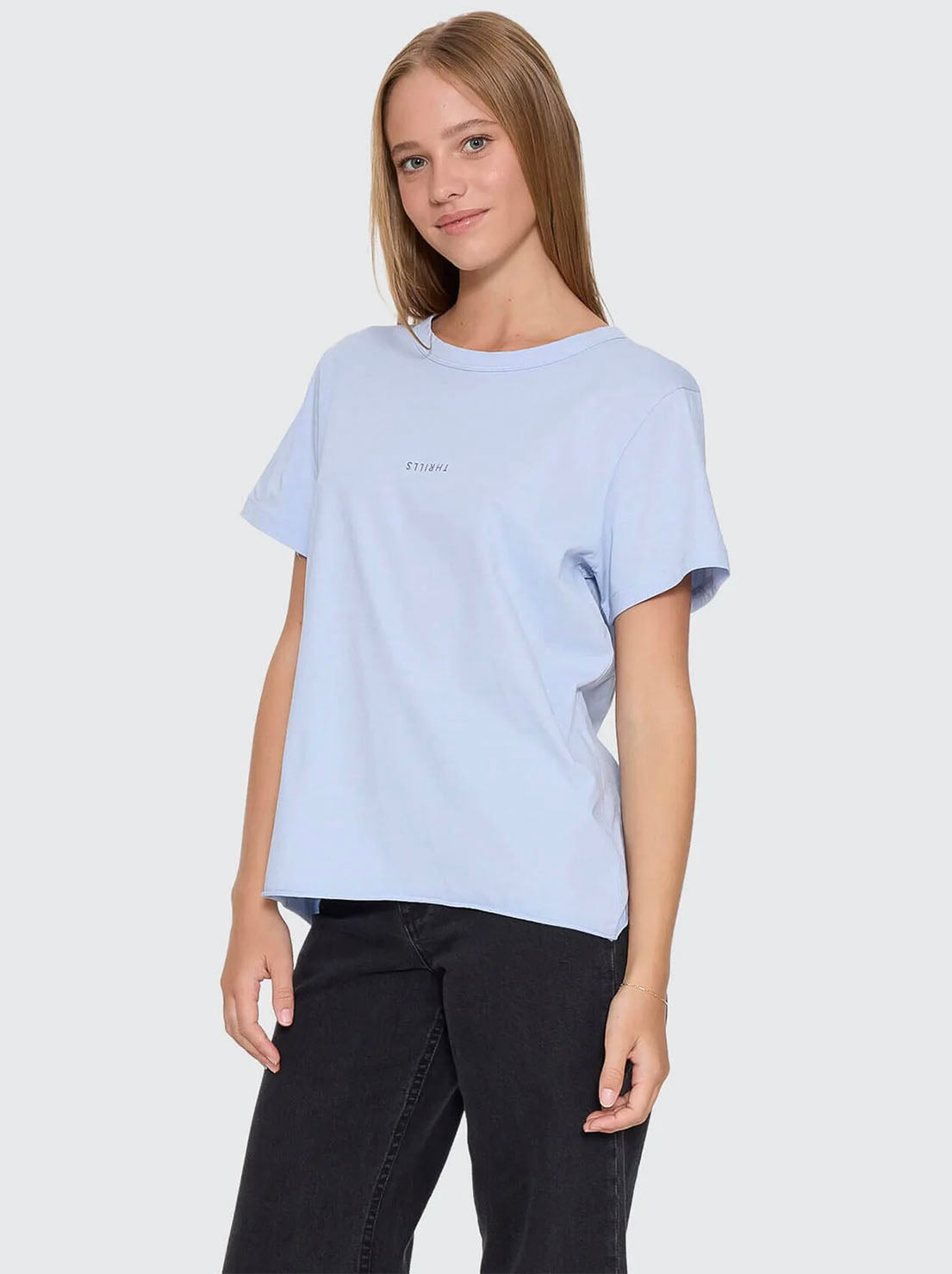 Thrills - Minimal Thrills Relaxed Tee - Placid Blue
