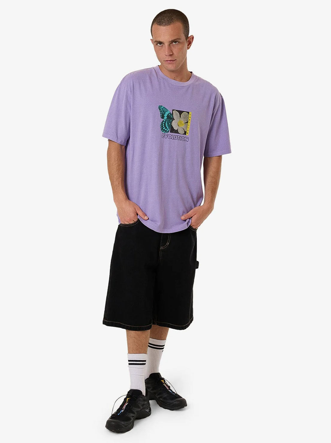 Thrills - Morphing Oversize Fit Tee - Violet Tulip