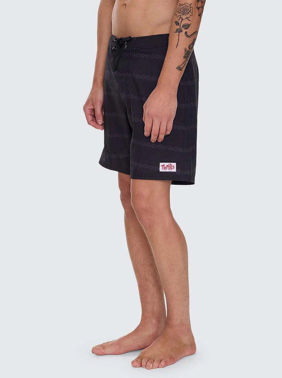Thrills - Once Bitten Twice Shy Boardshort - Black