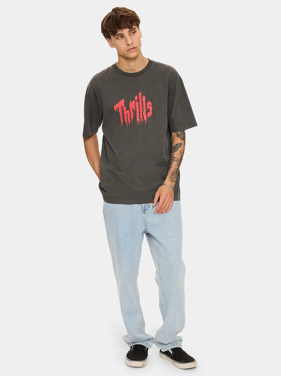 Thrills - Once Bitten Twice Shy Oversize Fit Tee - Merch Black