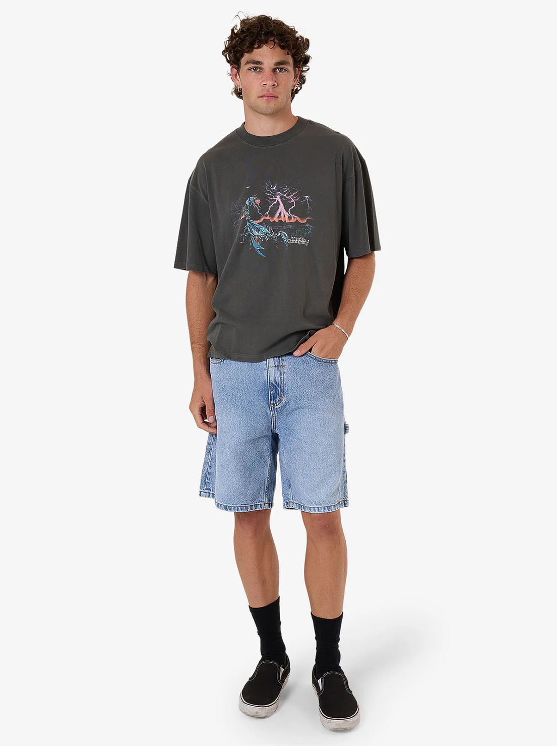 Thrills - Scorpion Ridge Box Fit Oversize Short Tee - Merch Black