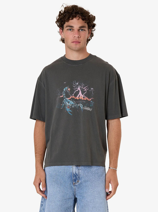 Thrills - Scorpion Ridge Box Fit Oversize Short Tee - Merch Black