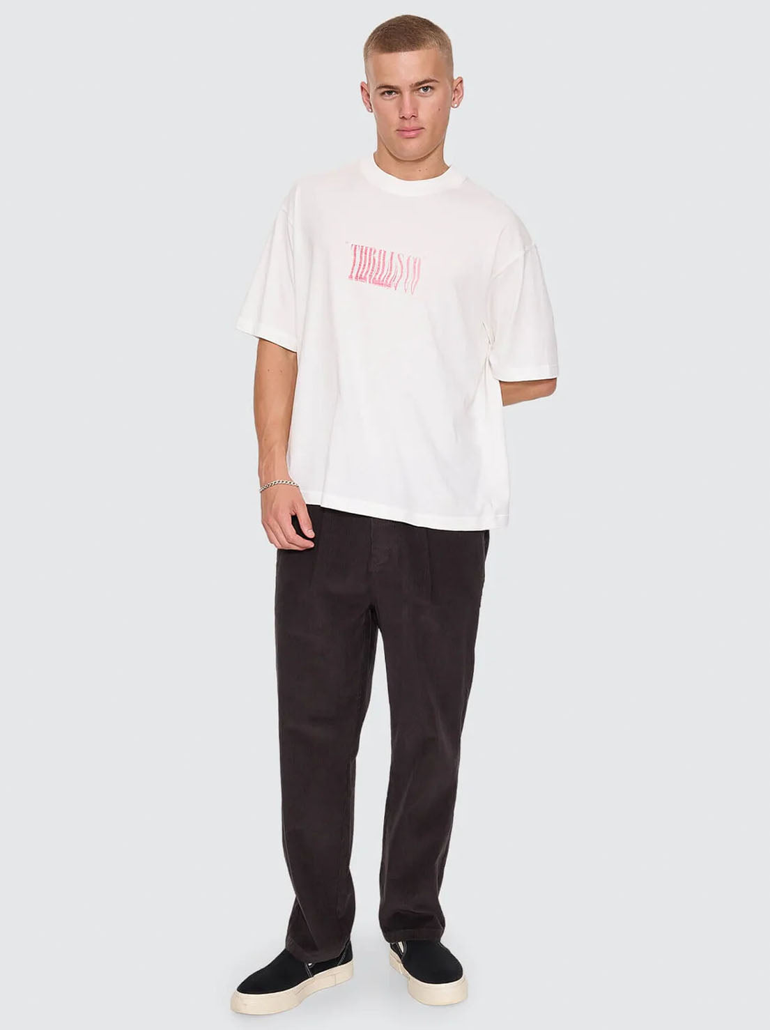 Thrills - Slacker Cord Chino Pant - Dark Charcoal