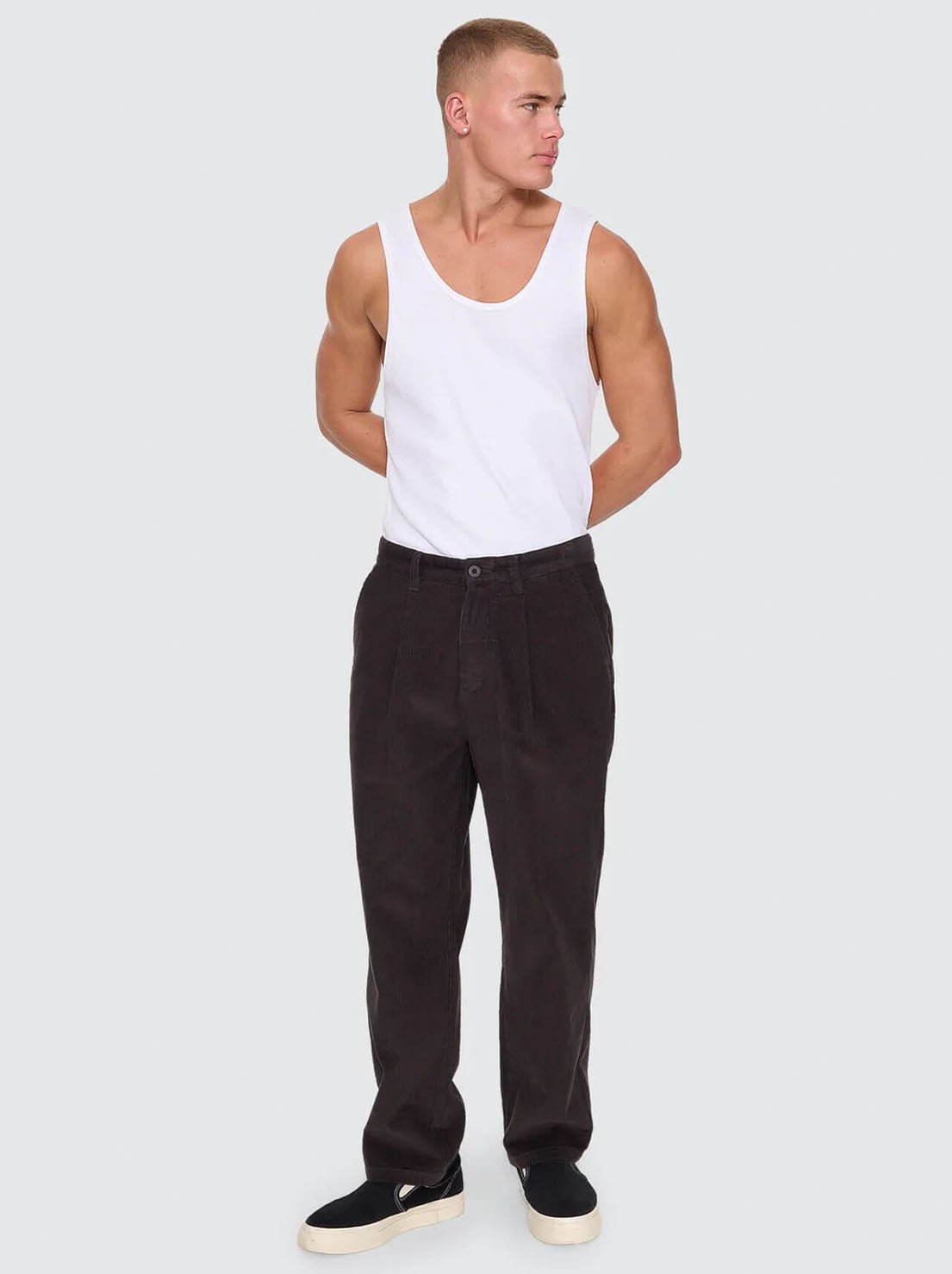 Thrills - Slacker Cord Chino Pant - Dark Charcoal