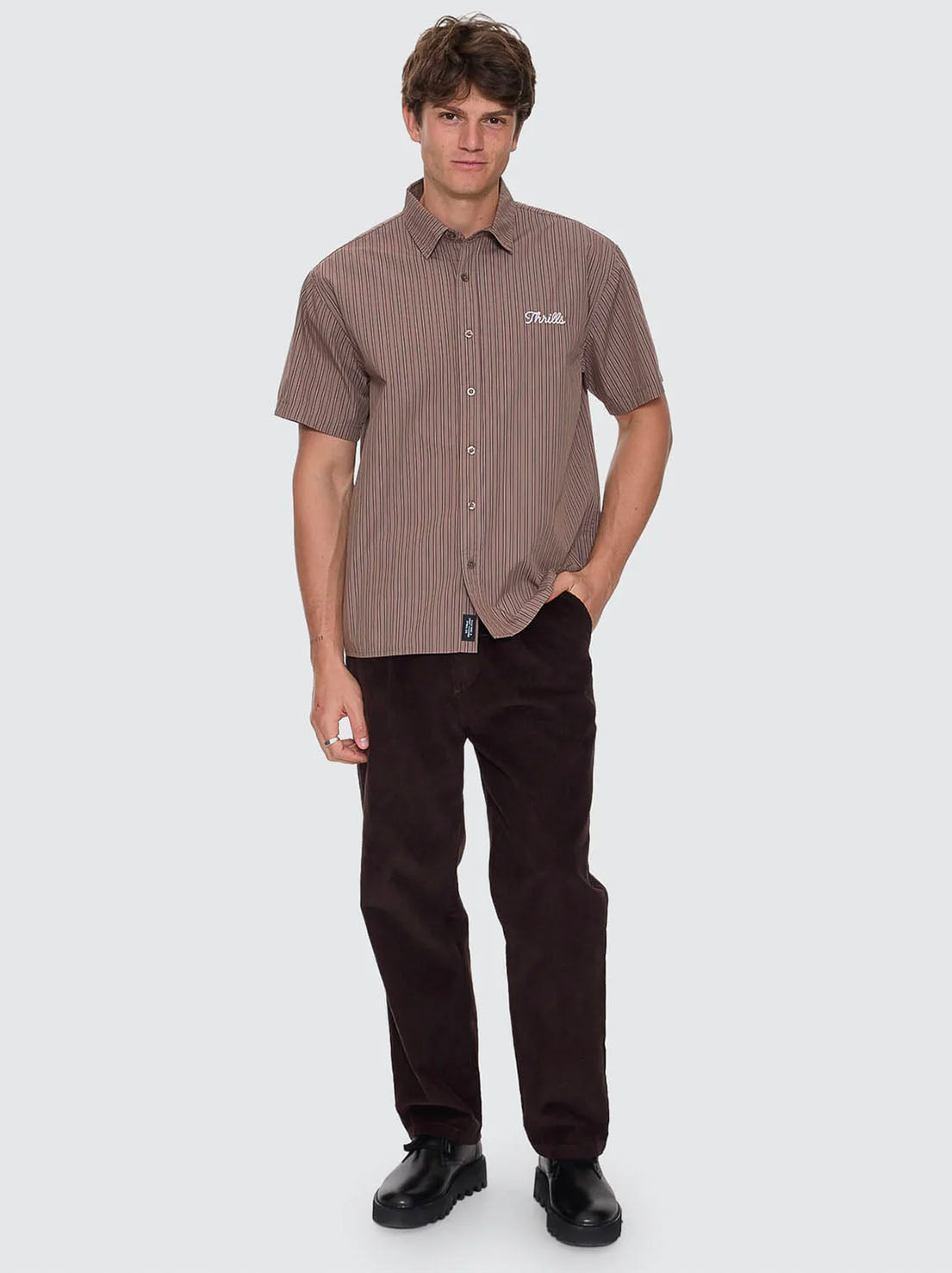 Thrills - Slacker Cord Chino Pant - Postal Brown