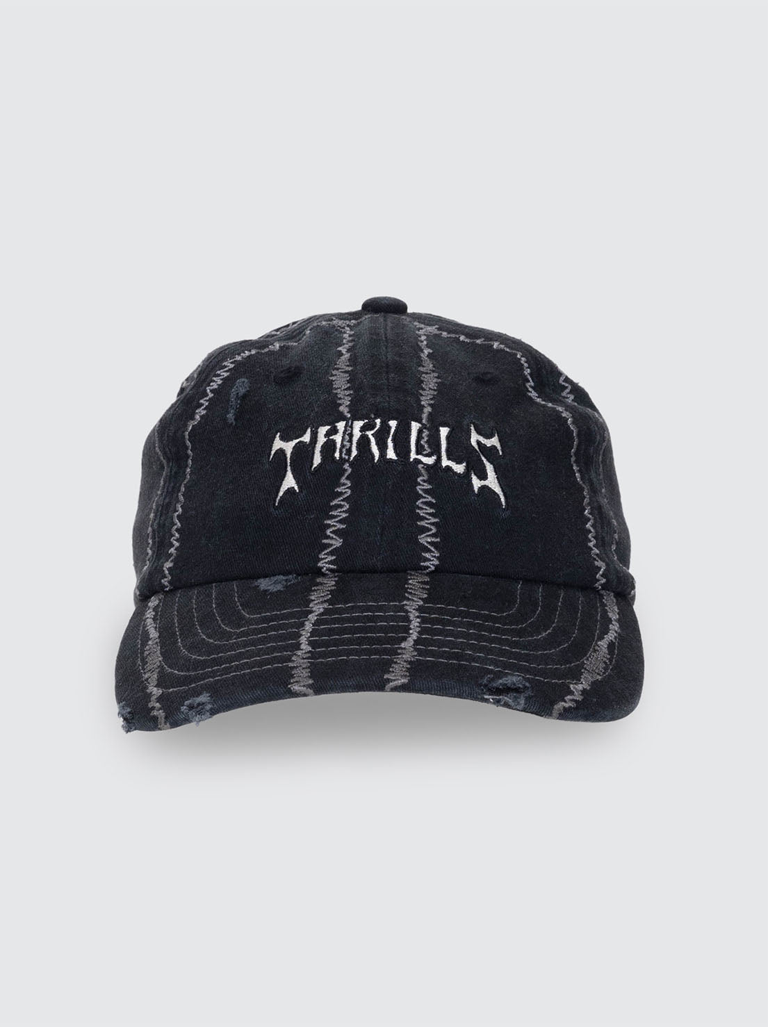 Thrills - Stagger 6 Panel Cap - Black