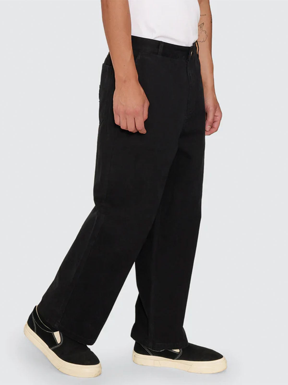 Thrills - Stagger Big Slacker Cropped Pant - Black