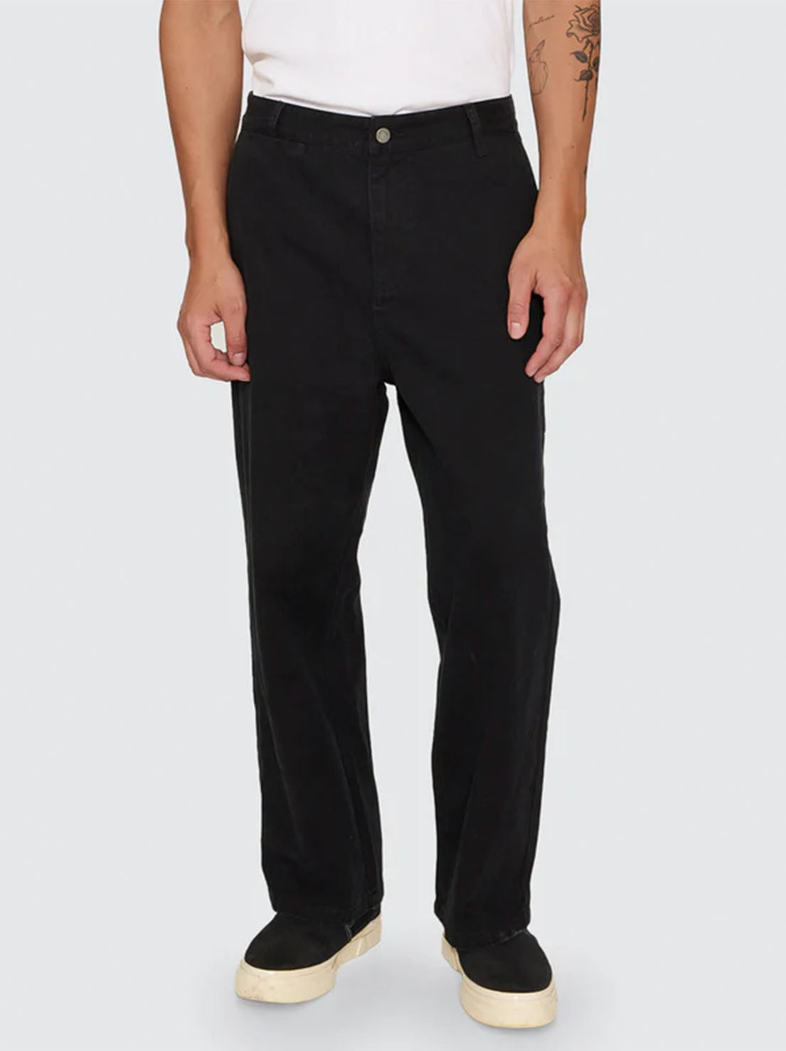 Thrills - Stagger Big Slacker Cropped Pant - Black