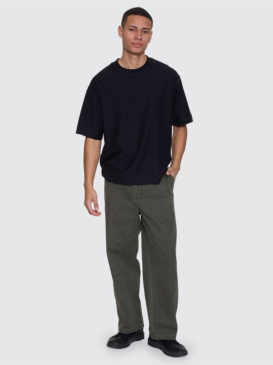 Thrills - Stagger Big Slacker Cropped Pant - Oil Green