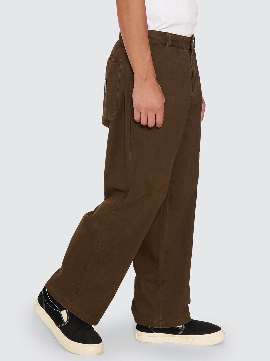 Thrills - Stagger Big Slacker Cropped Pant - Postal Brown