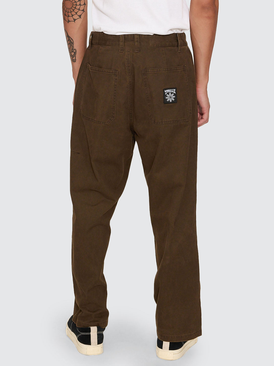 Thrills - Stagger Big Slacker Cropped Pant - Postal Brown