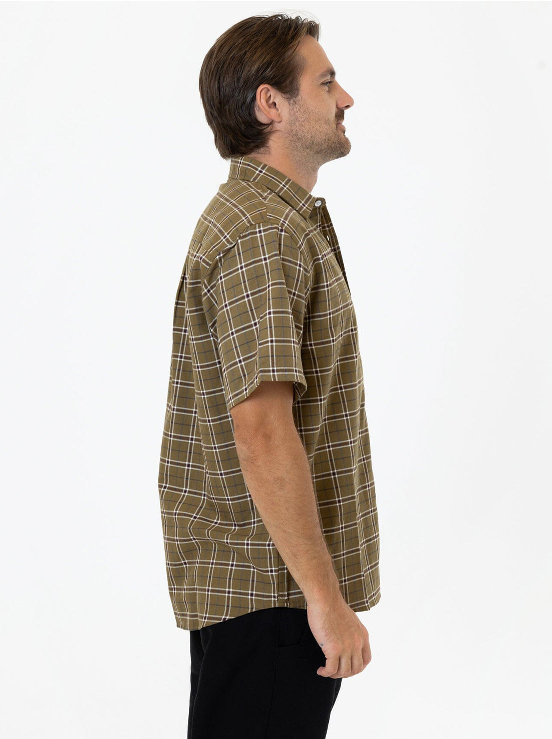 Thrills - Steadfast Check Short Sleeve Shirt - Mustard Gold