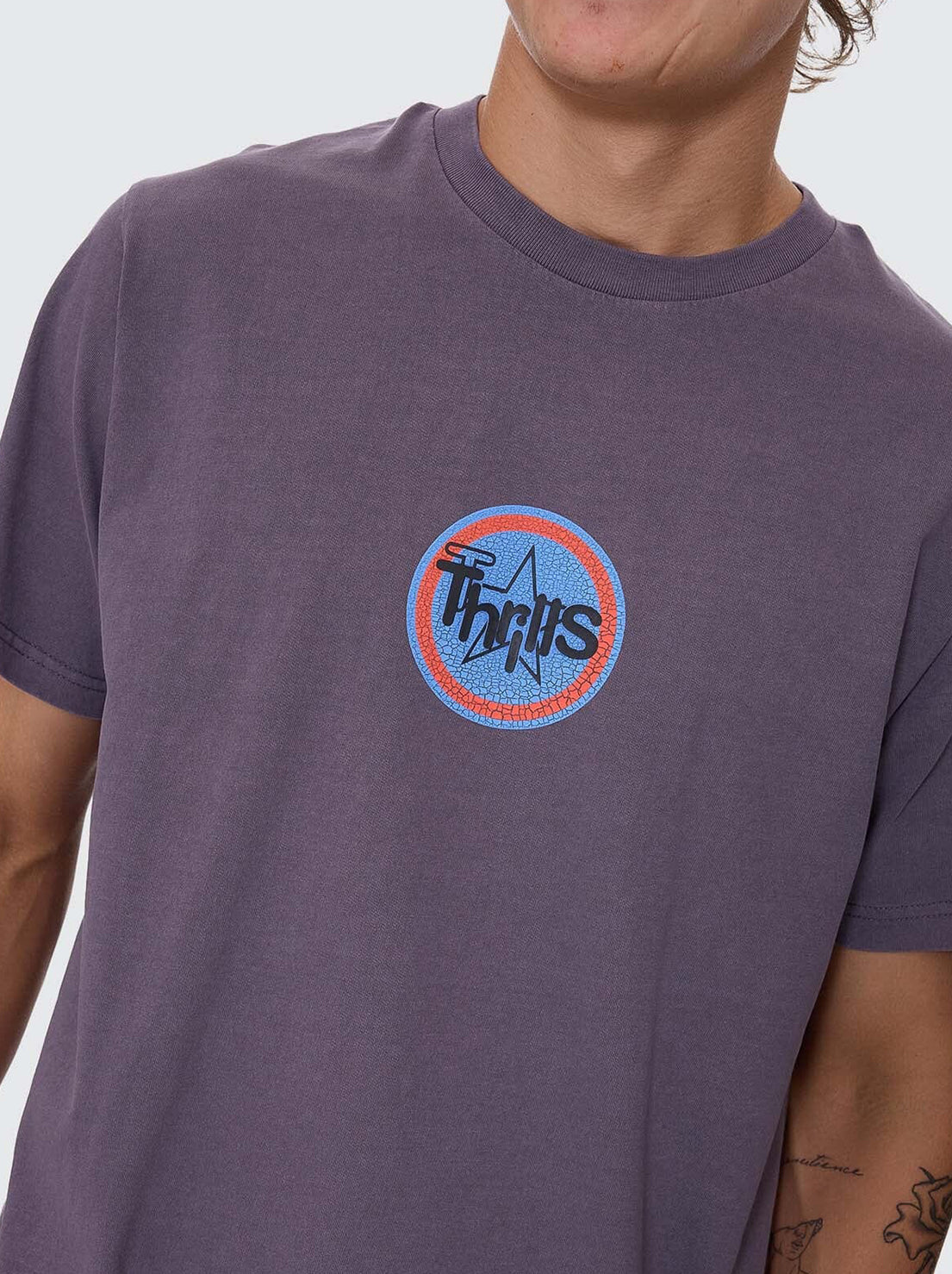 Thrills - Super Blast Merch Fit Tee - Purple Ash