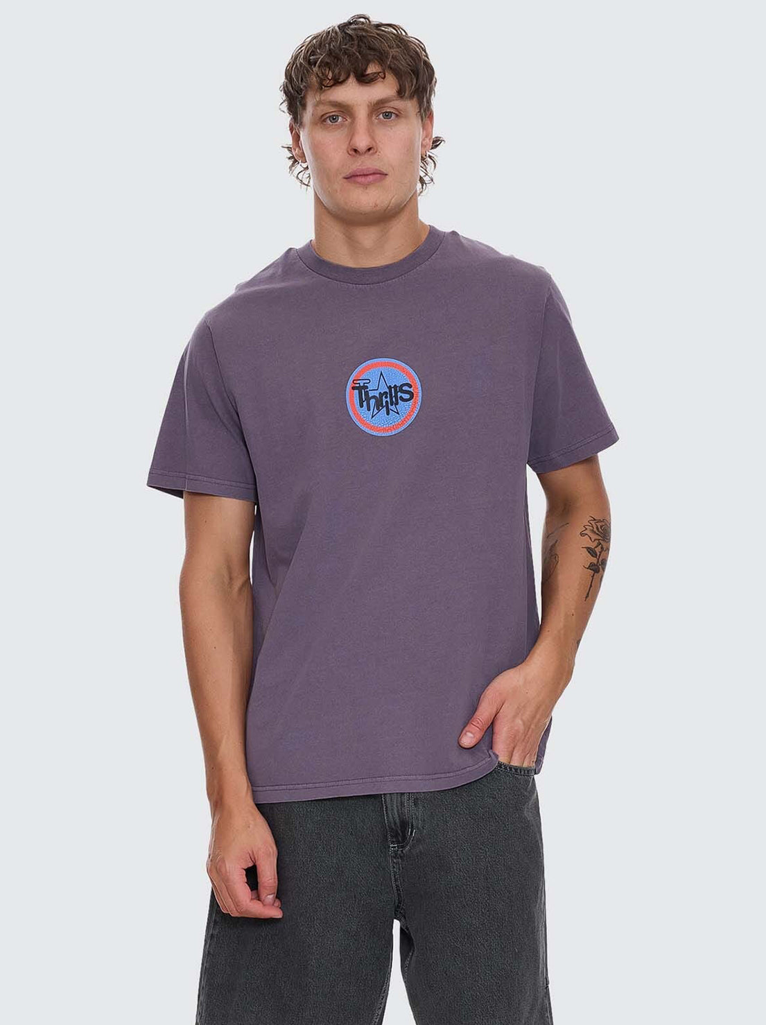 Thrills - Super Blast Merch Fit Tee - Purple Ash