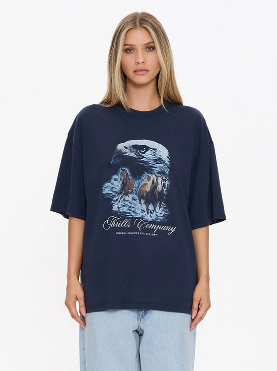 Thrills - Superior Power Oversized Tee - Total Eclipse