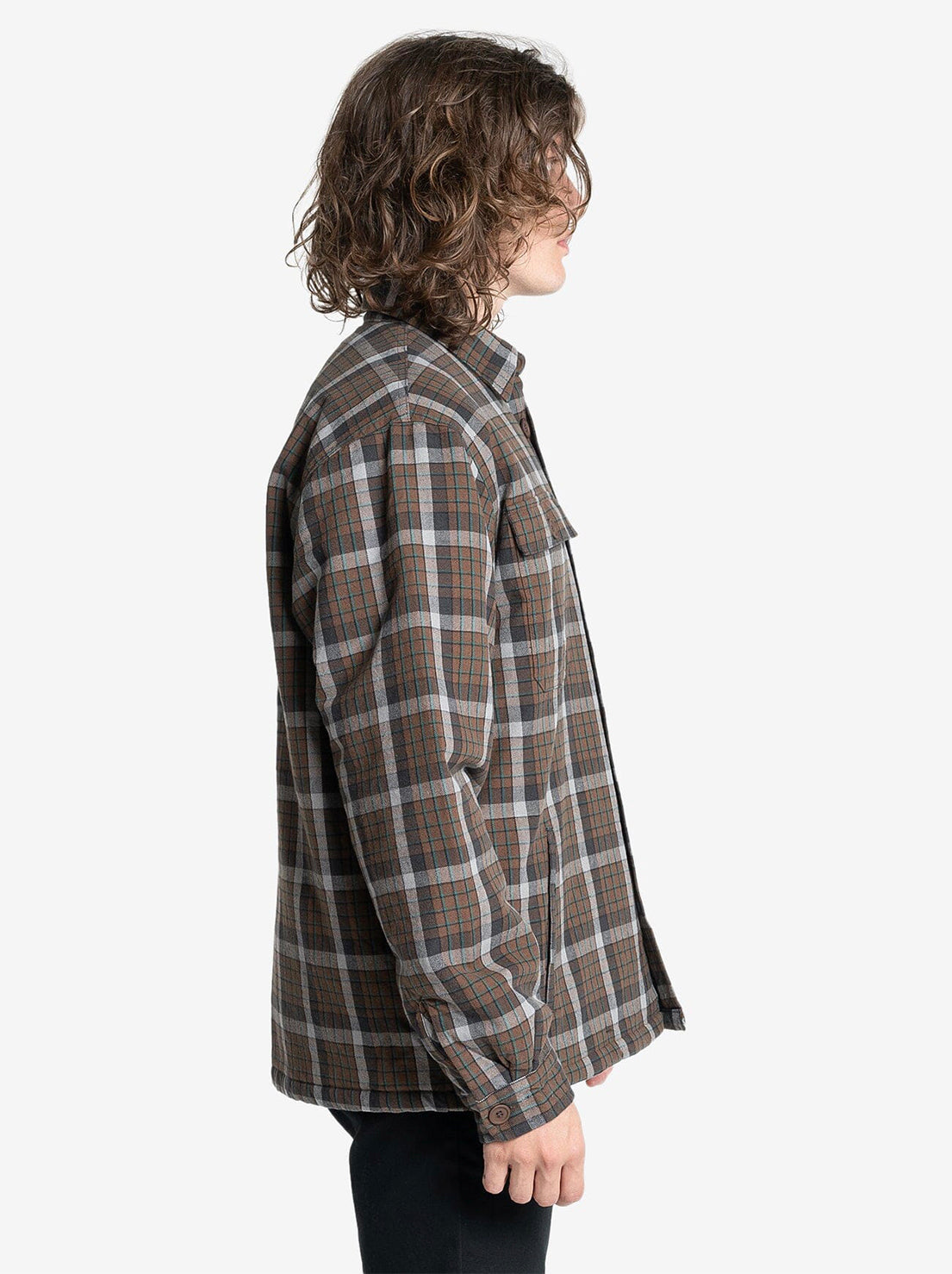 Thrills - Thrills Labour Flannel Jacket - Brown