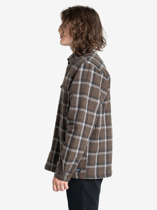 Thrills - Thrills Labour Flannel Jacket - Brown