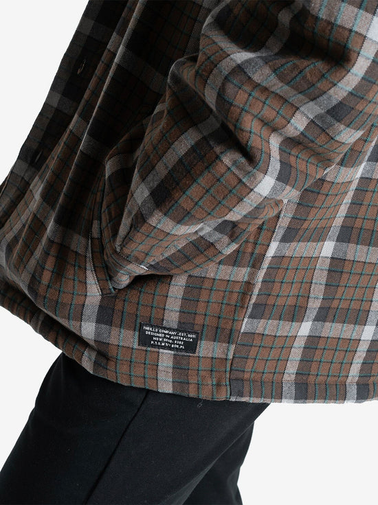 Thrills - Thrills Labour Flannel Jacket - Brown