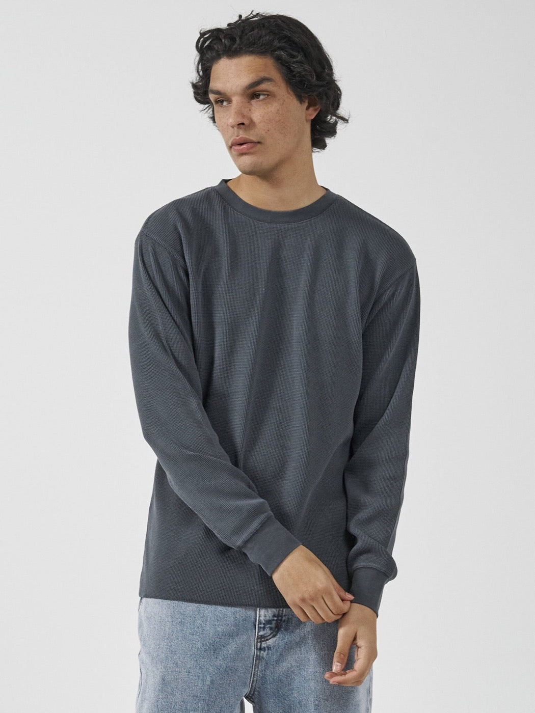 Load image into Gallery viewer, Thrills - Thrills Union Waffle Long Sleeve - Petrol
