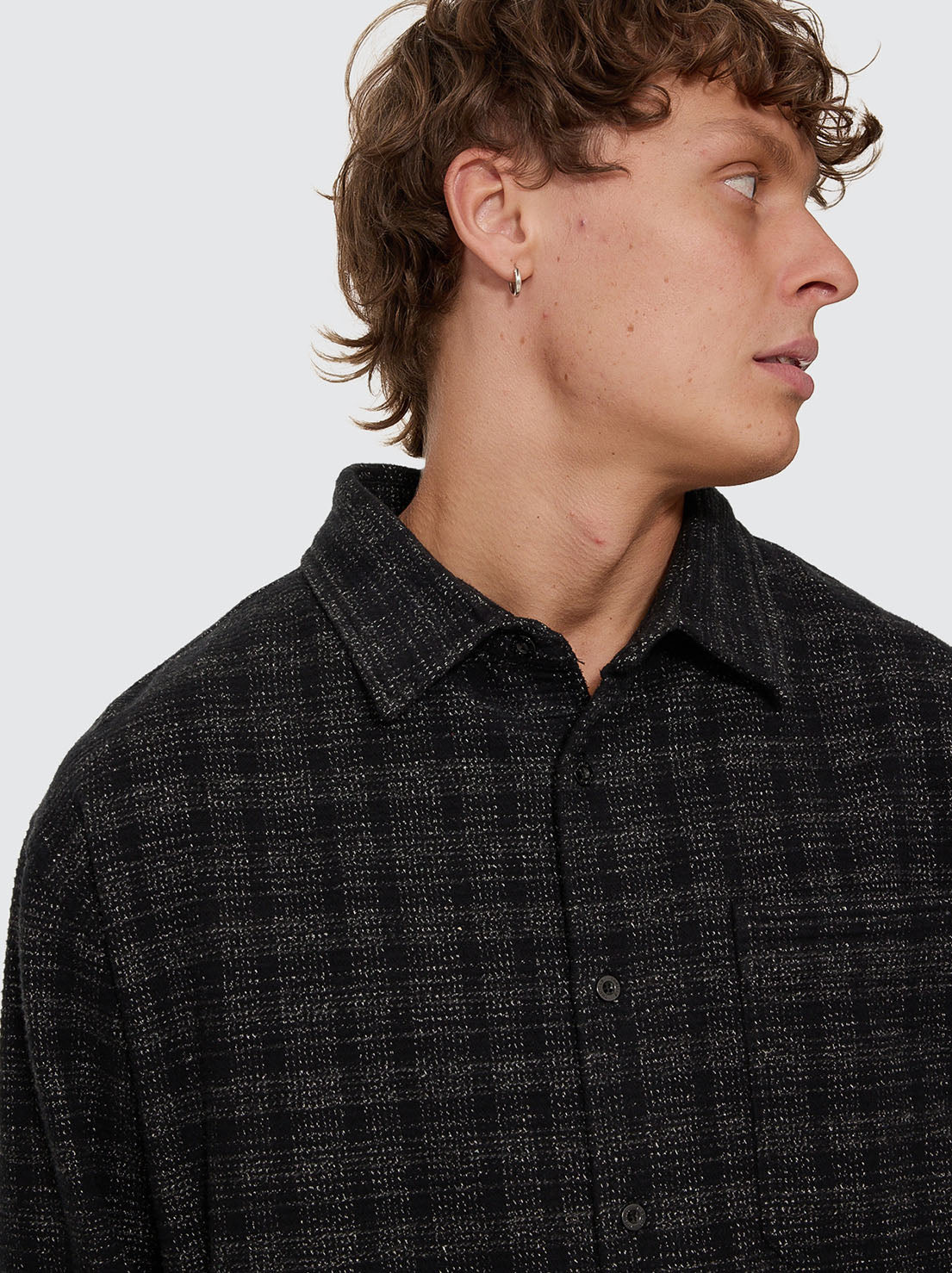 Thrills - Union Barrio Long Sleeve Flannel Shirt - Black