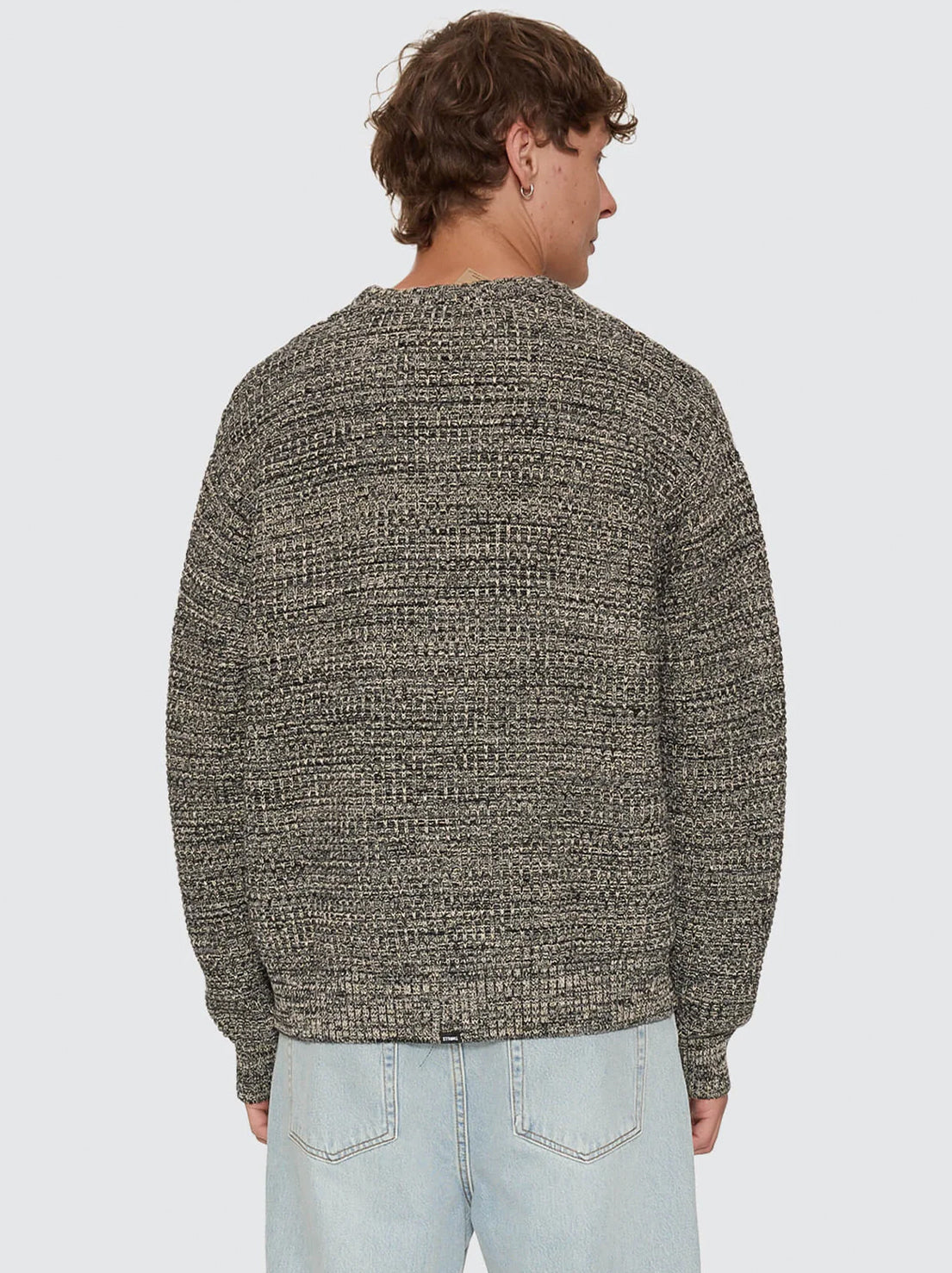 Thrills - Union Box Crop Crew Knit - Carbon Marle