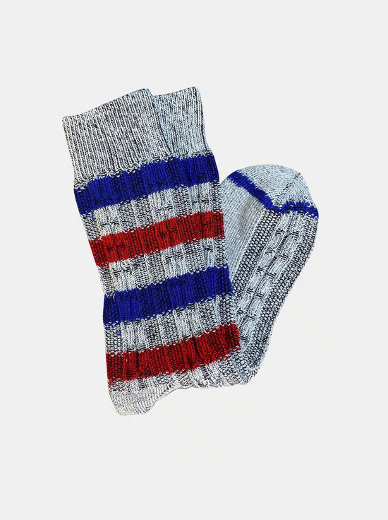 Tightology - Chunky Cable Socks - Silver