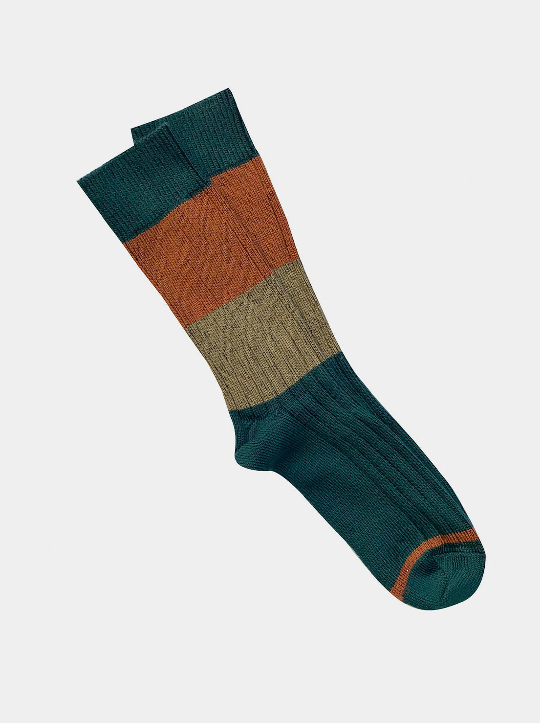 Tightology - Chunky Rib Merino Wool Socks - Green