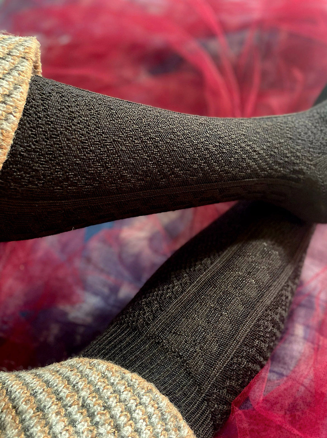 Tightology - Vintage Merino Wool Socks - Chocolate
