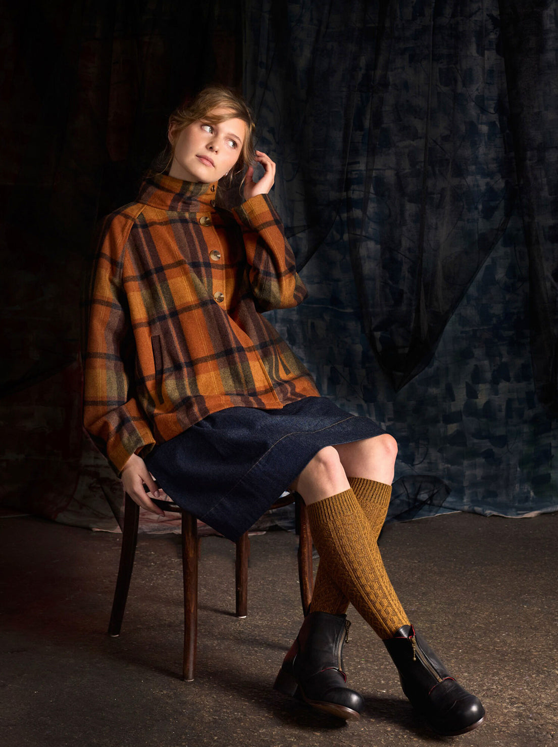 Tightology - Vintage Merino Wool Socks - Mustard