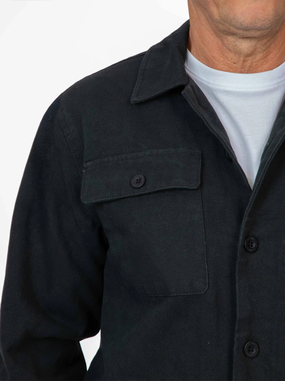 Mr Simple - Stockyard Sherpa Jacket Canvas - Black